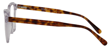 Men Access Eyeglasses : Tino - Transparent Brown Tortoise - SpecSMART Eye Clinic (Side View)